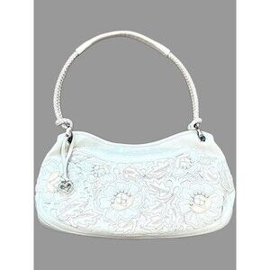 Brighton Masterpiece Magnolia La Sagrada 3D Floral Appliqué Shoulder Bag MRP$450